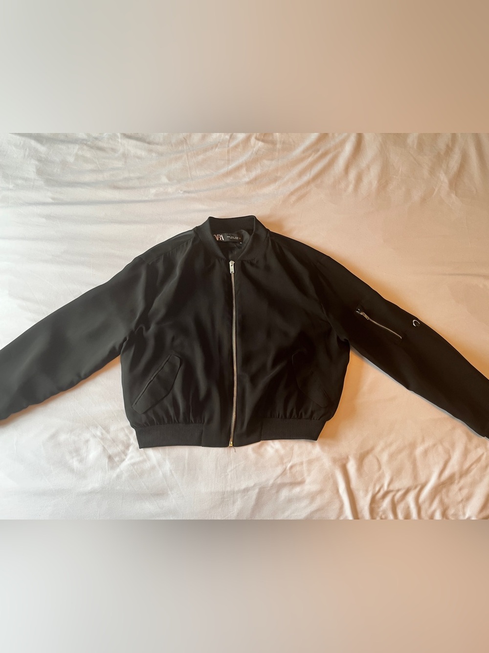 Zara Lightweight Layering Bomber Jacket Medium